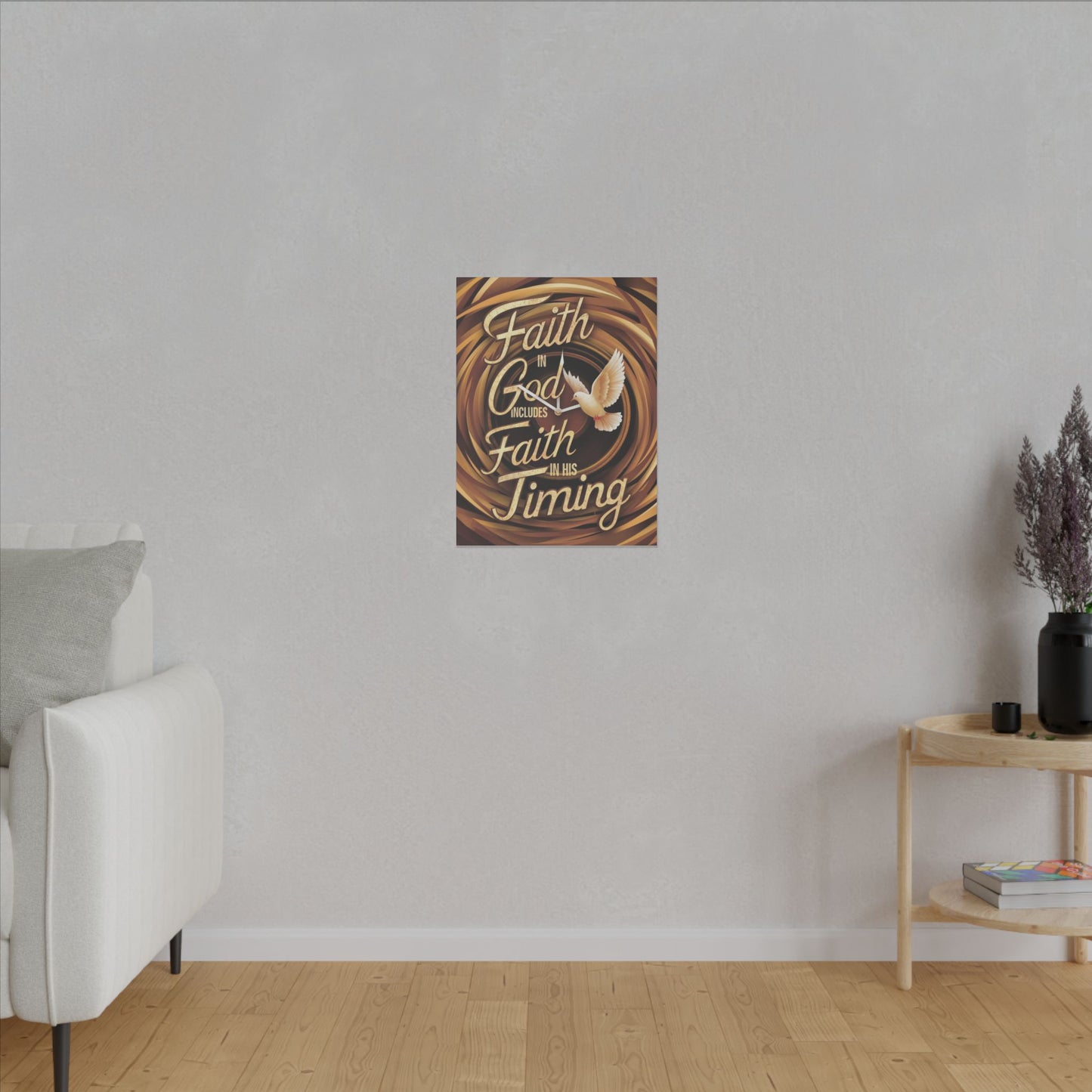 Faith in Timing Matte Canvas, Stretched, 0.75"