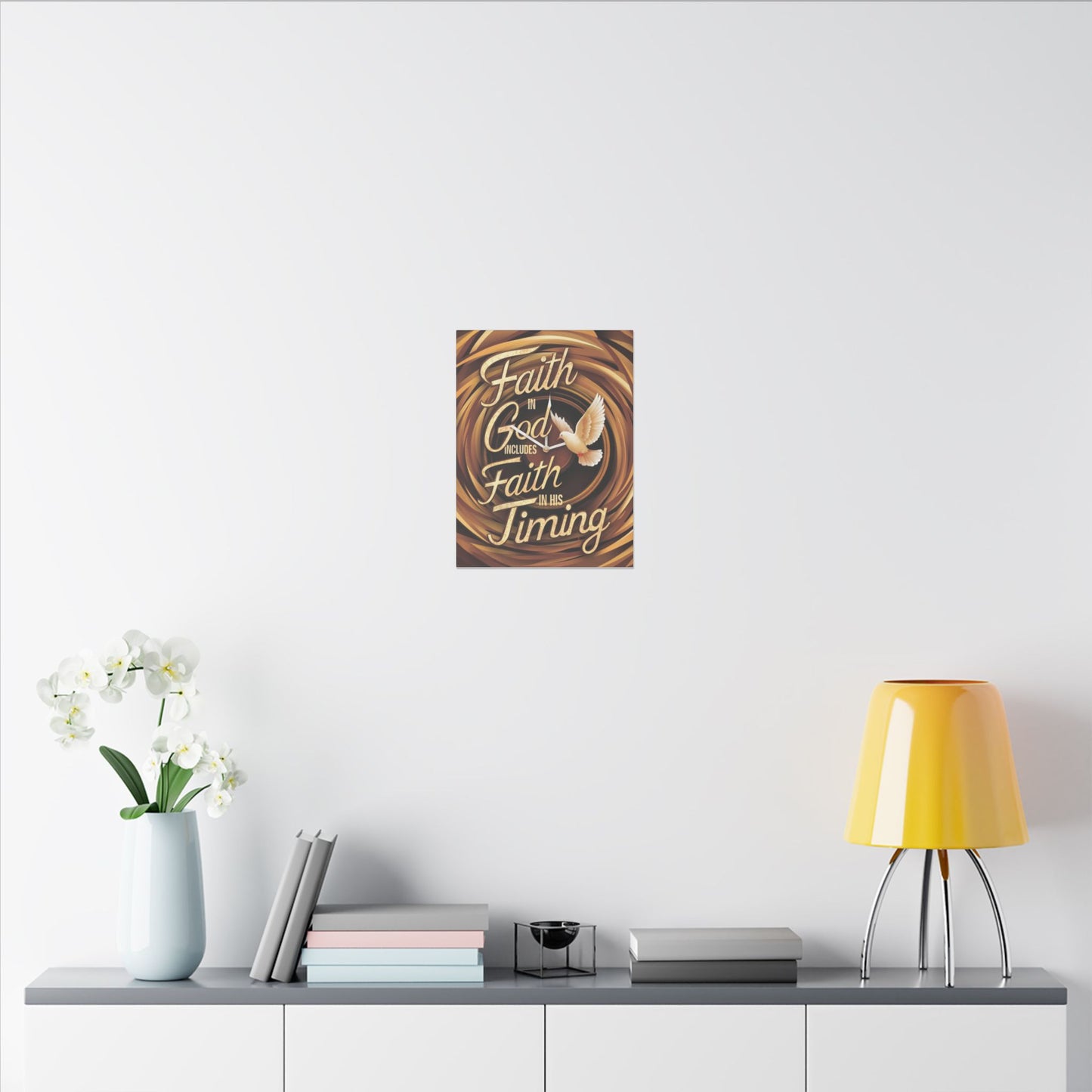 Faith in Timing Matte Canvas, Stretched, 0.75"