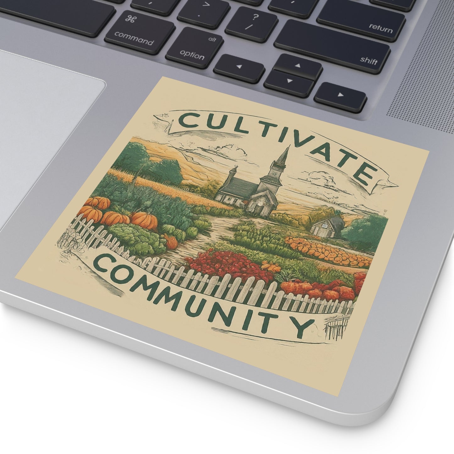 Cultivate Community Square Stickers, Indoor\Outdoor