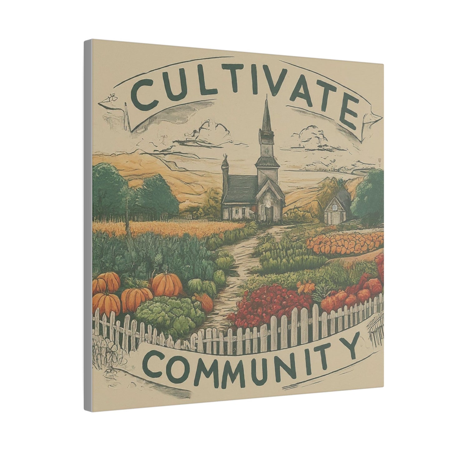 Cultivate Community Matte Canvas, Stretched, 0.75"