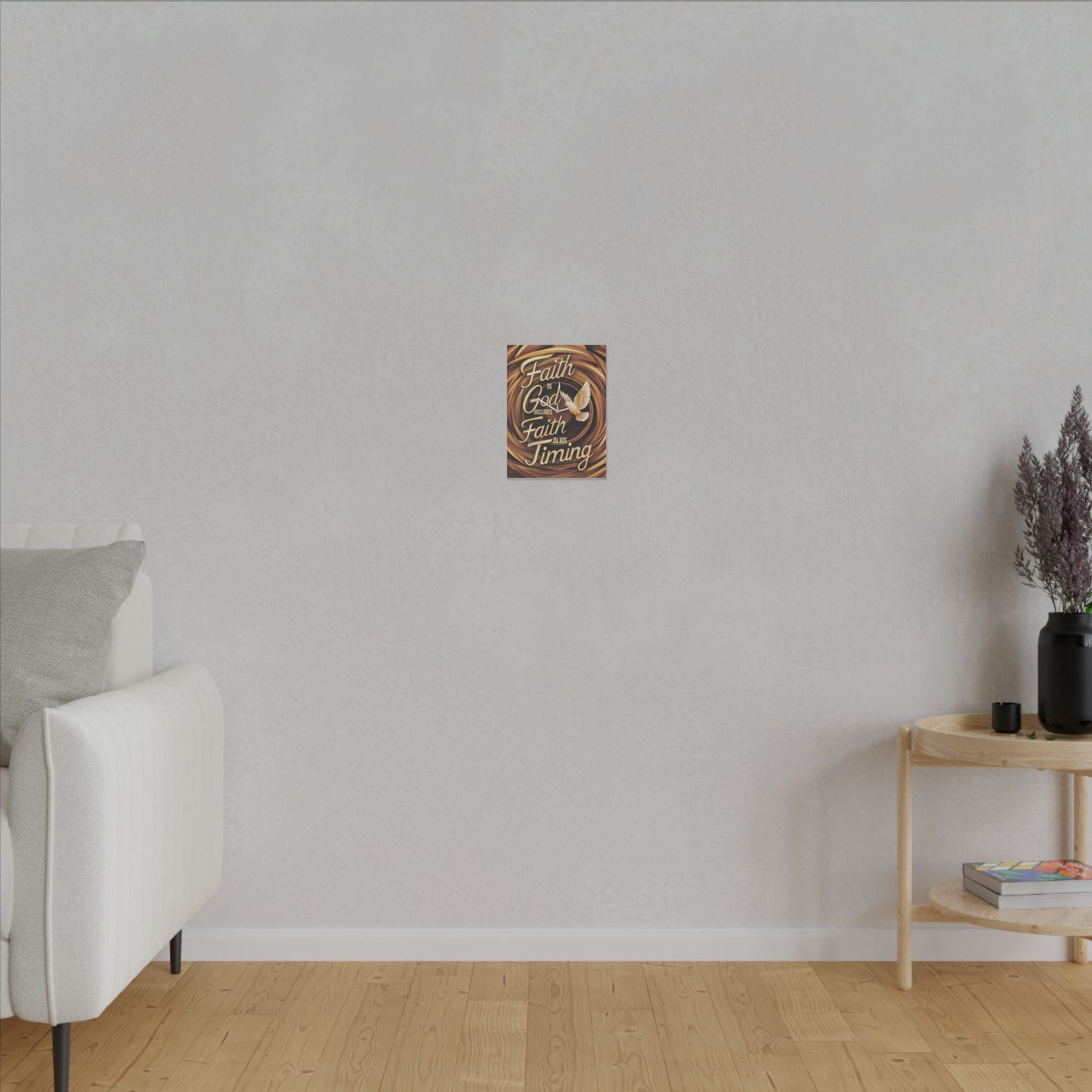 Faith in Timing Matte Canvas, Stretched, 0.75"