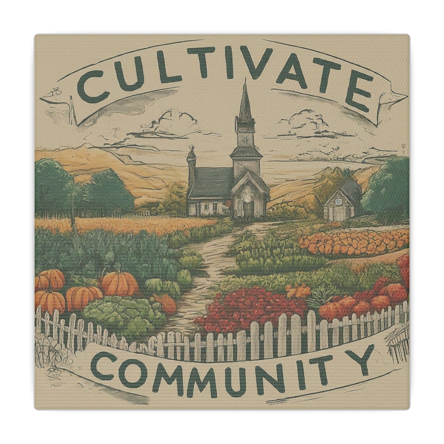 Cultivate Community Matte Canvas, Stretched, 0.75"