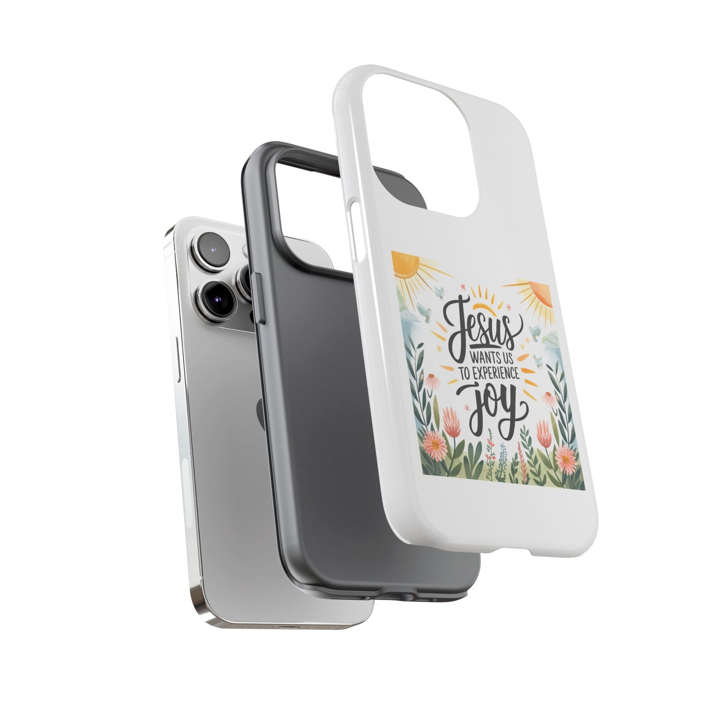 Joyful Phone Case - "Jesus Wants Us to Experience Joy" Design