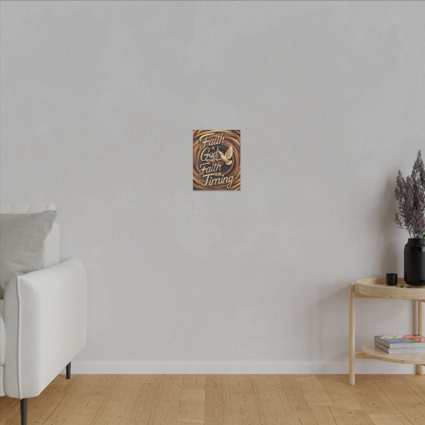 Faith in Timing Matte Canvas, Stretched, 0.75"