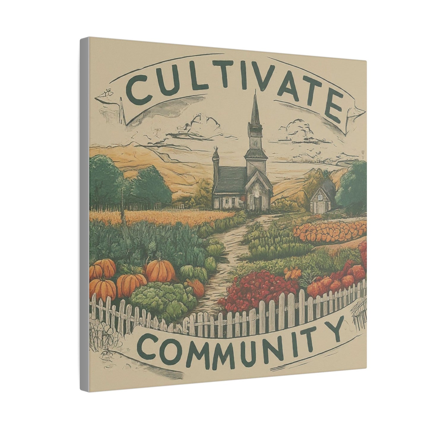 Cultivate Community Matte Canvas, Stretched, 0.75"