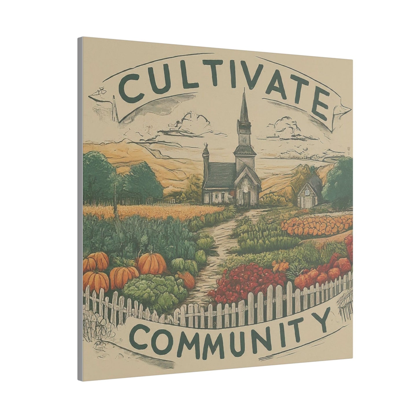 Cultivate Community Matte Canvas, Stretched, 0.75"