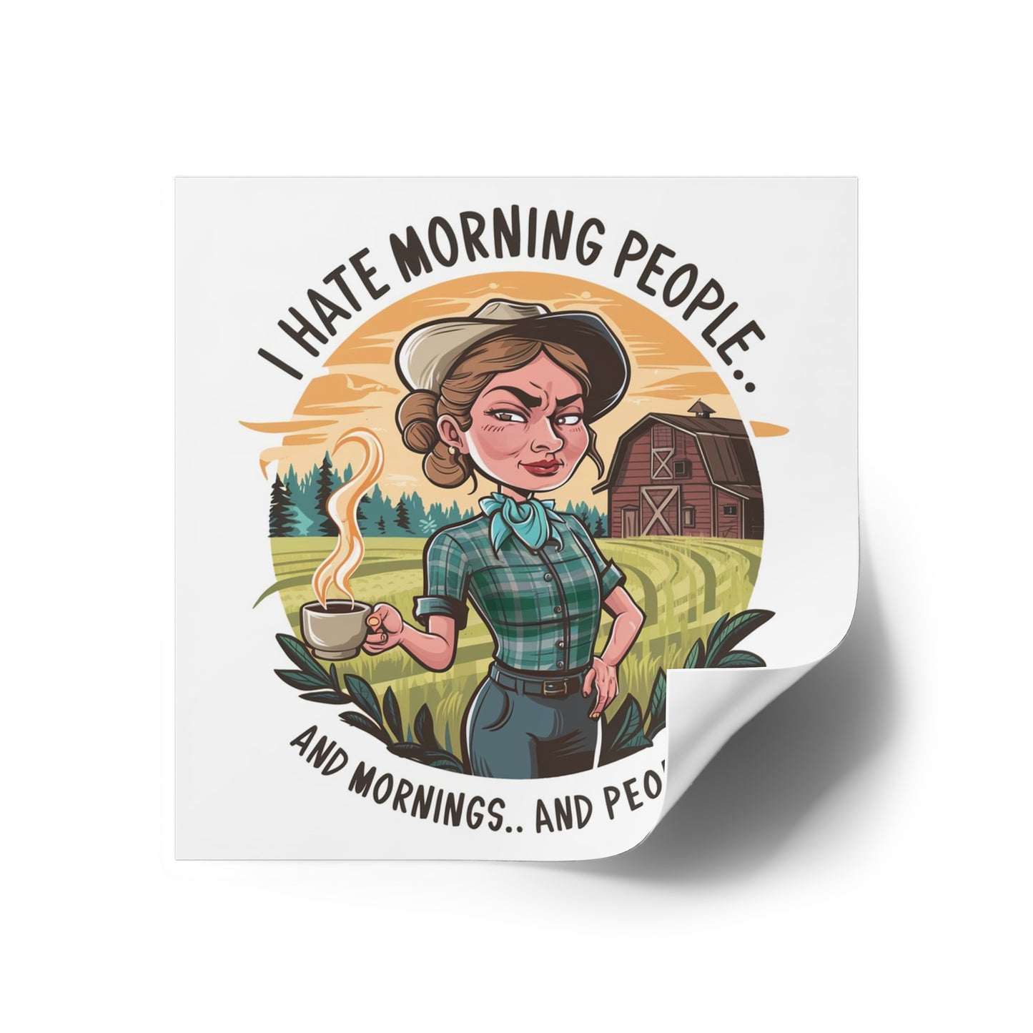 Square Stickers, Indoor\Outdoor