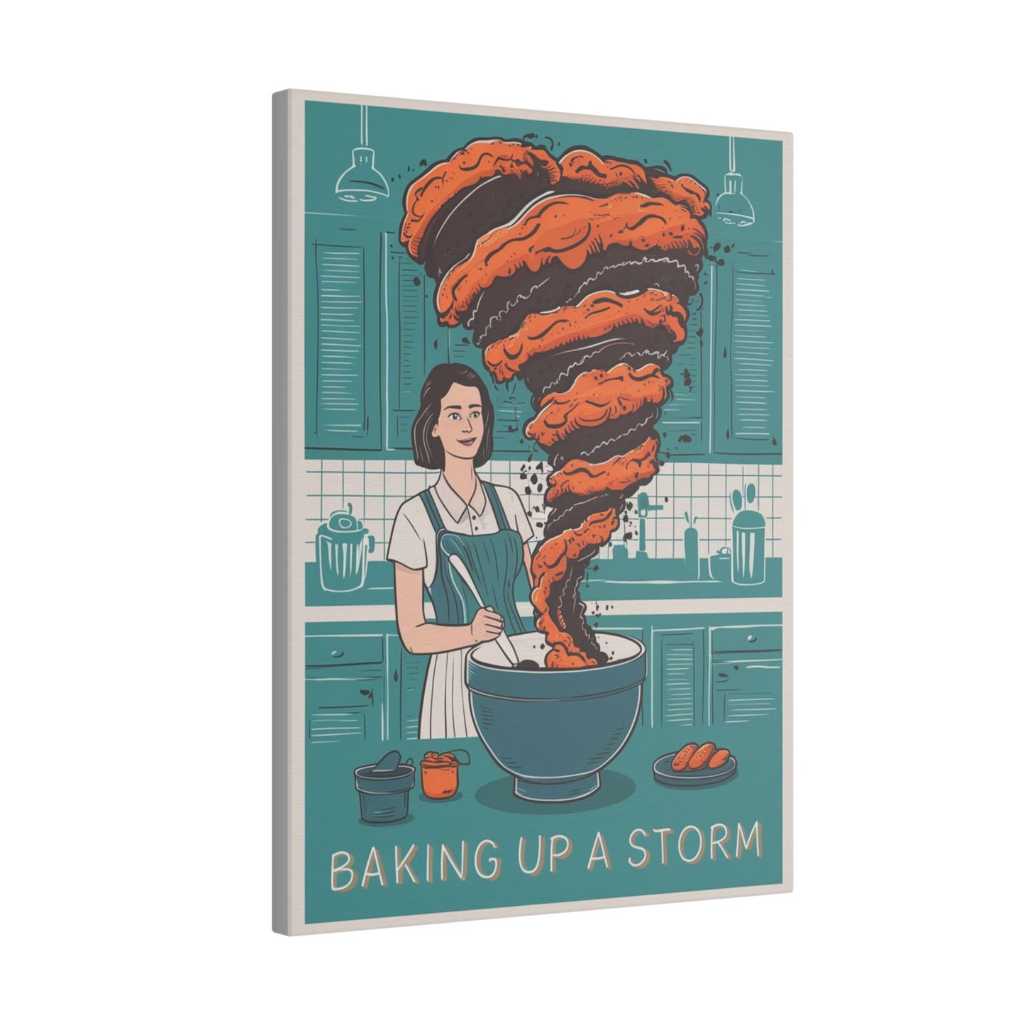 Baking Up A Storm Matte Canvas, Stretched, 0.75"