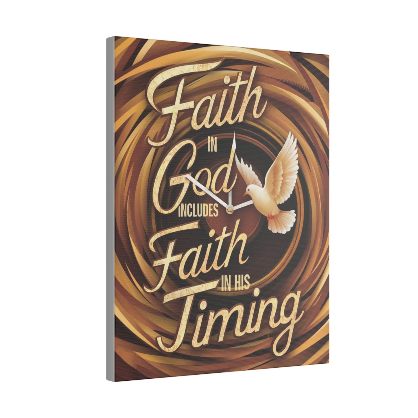 Faith in Timing Matte Canvas, Stretched, 0.75"