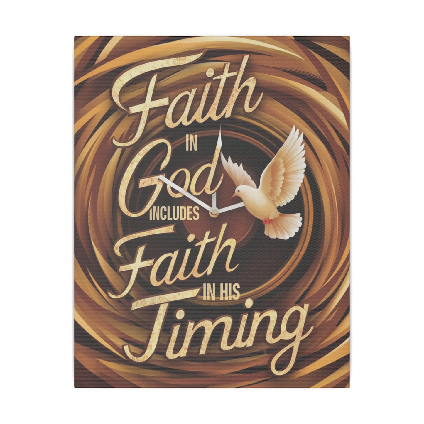 Faith in Timing Matte Canvas, Stretched, 0.75"