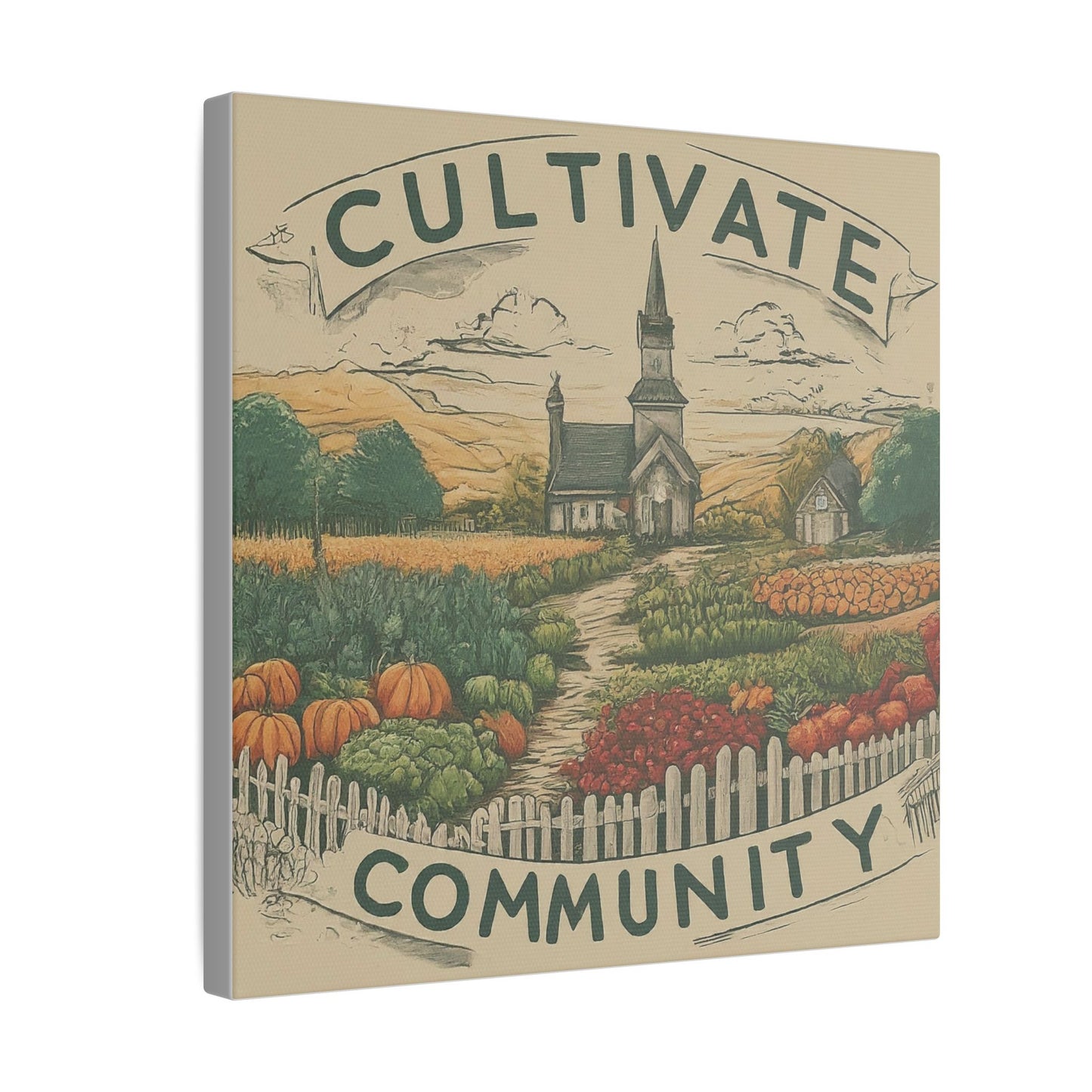 Cultivate Community Matte Canvas, Stretched, 0.75"
