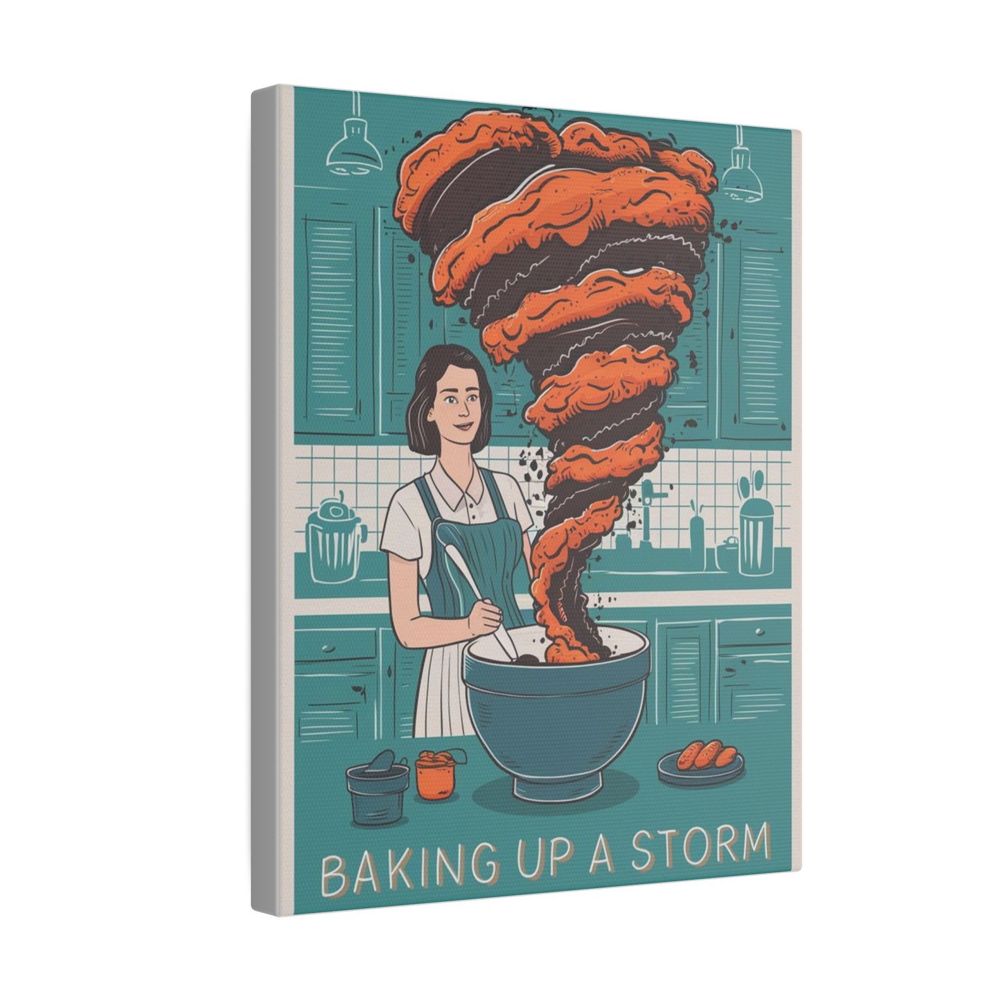 Baking Up A Storm Matte Canvas, Stretched, 0.75"