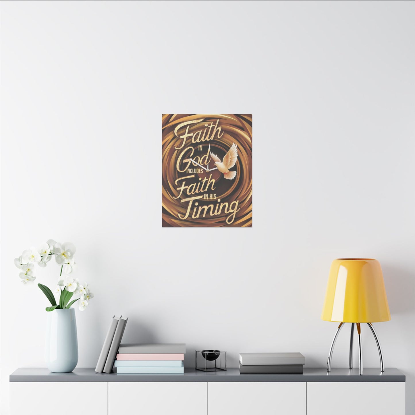 Faith in Timing Matte Canvas, Stretched, 0.75"