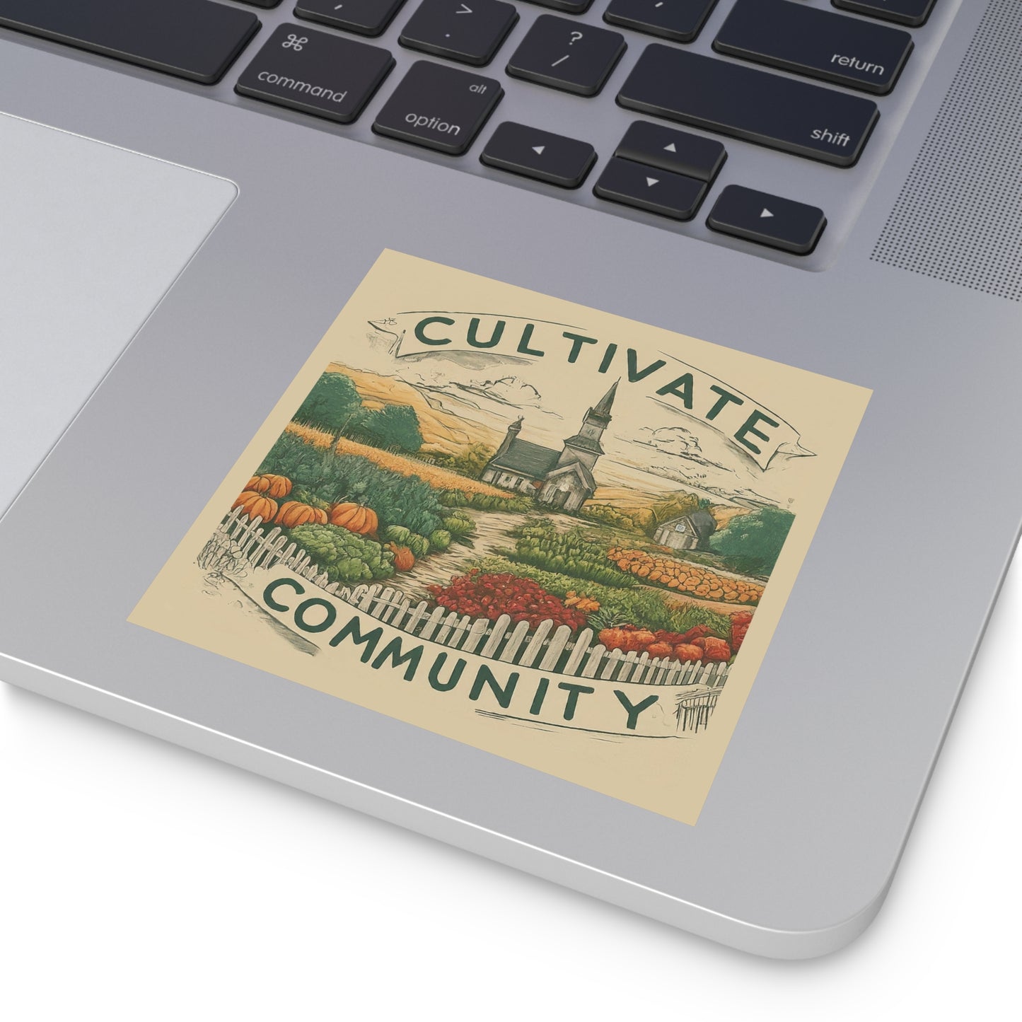 Cultivate Community Square Stickers, Indoor\Outdoor