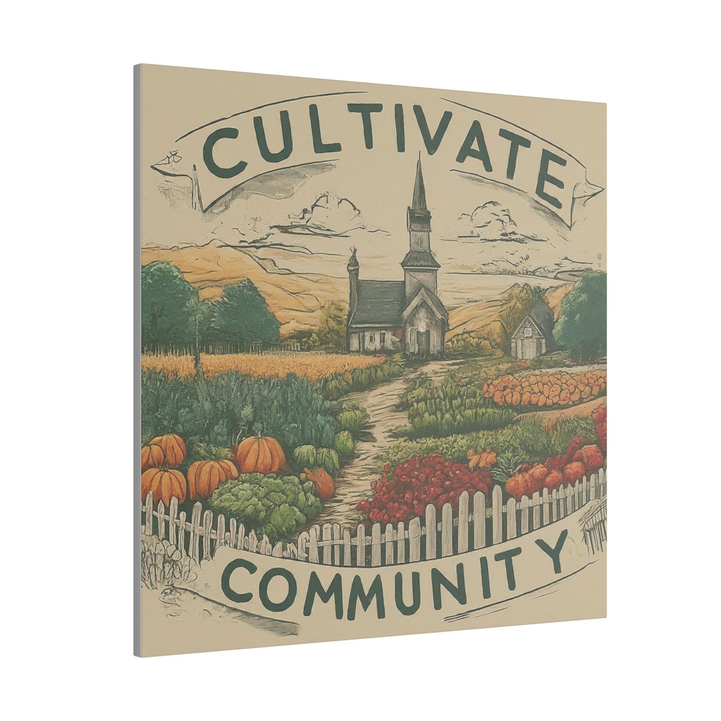Cultivate Community Matte Canvas, Stretched, 0.75"