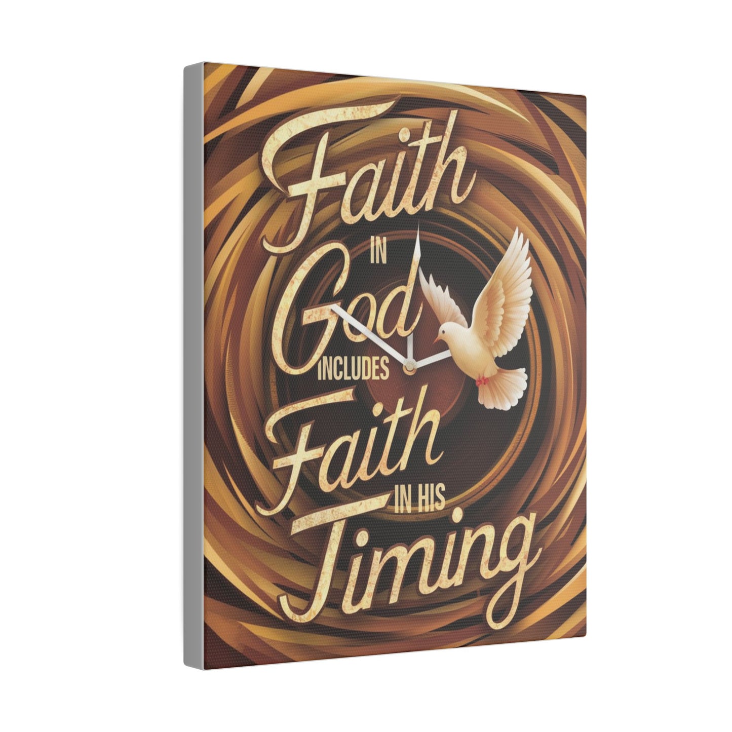 Faith in Timing Matte Canvas, Stretched, 0.75"