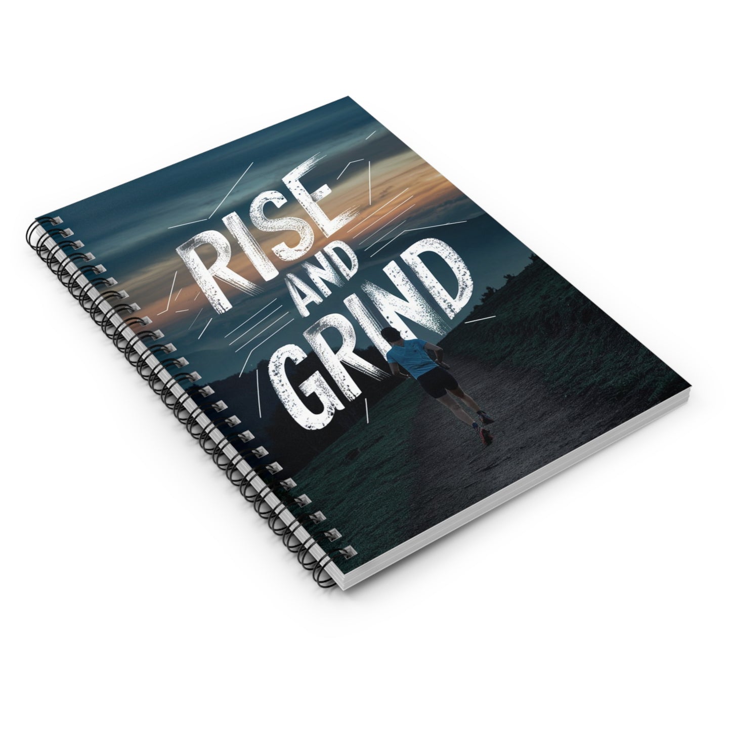 Rise and Grind 2 Spiral Notebook - Ruled Line