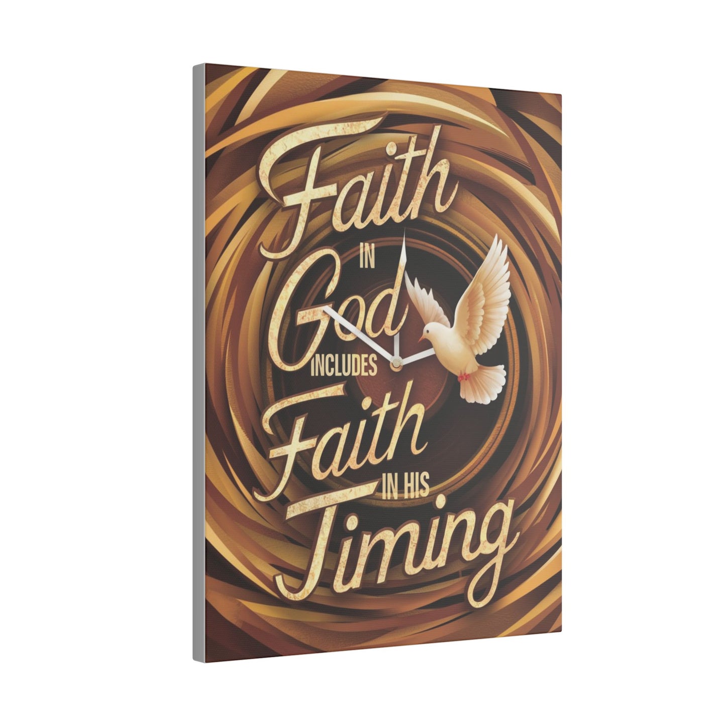 Faith in Timing Matte Canvas, Stretched, 0.75"
