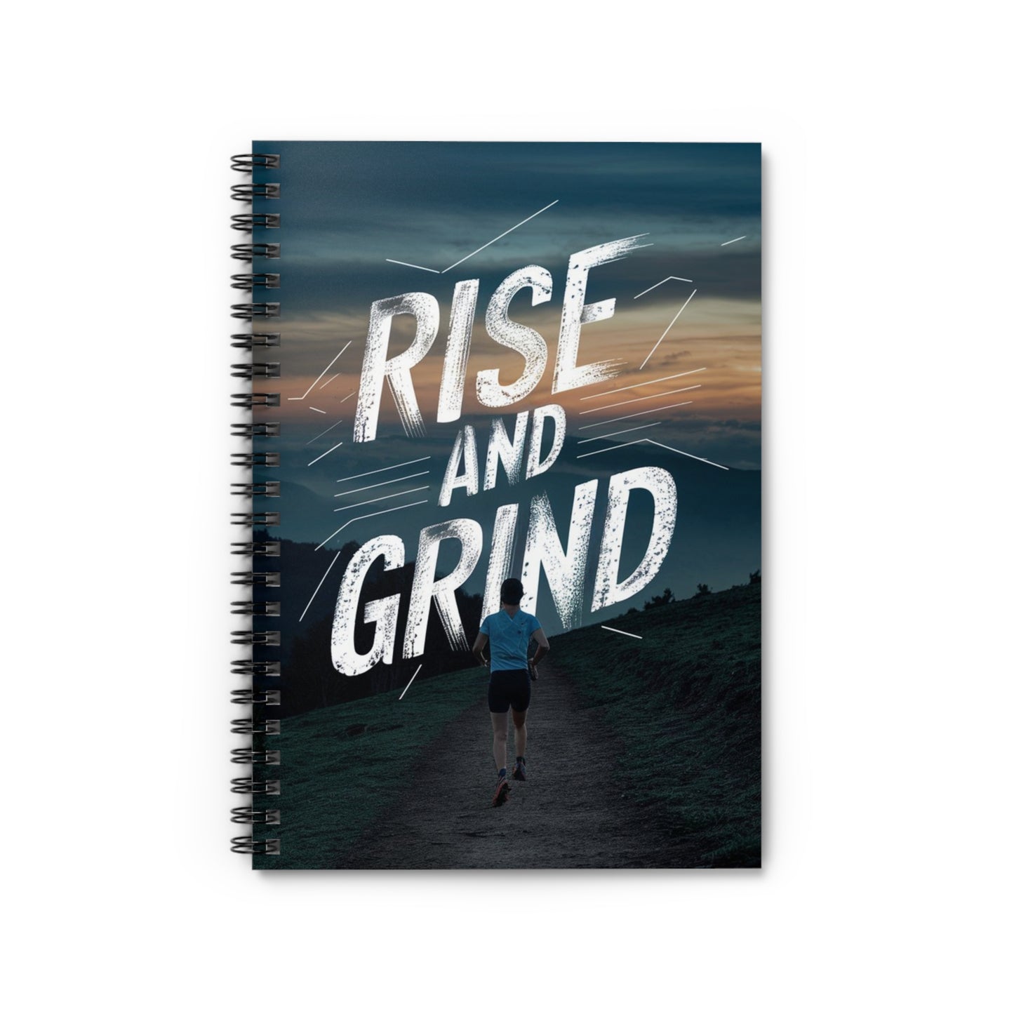 Rise and Grind 2 Spiral Notebook - Ruled Line