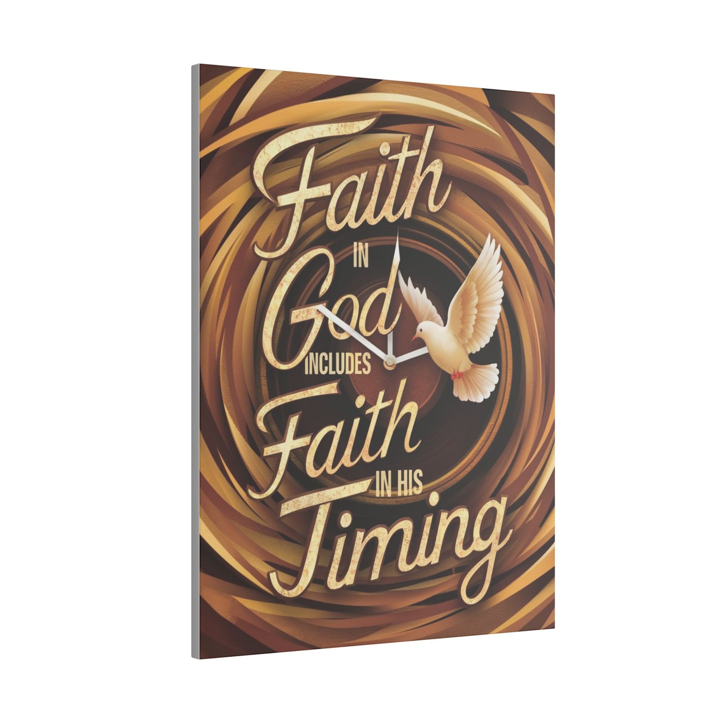 Faith in Timing Matte Canvas, Stretched, 0.75"