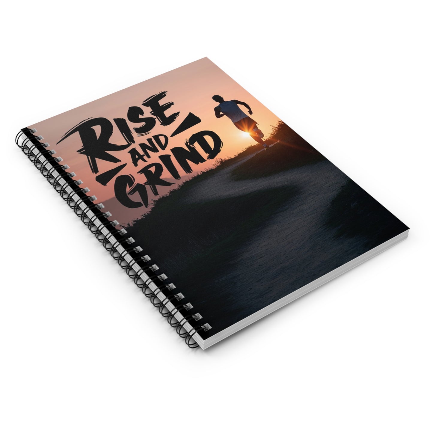 Rise and Grind Spiral Notebook - Ruled Line
