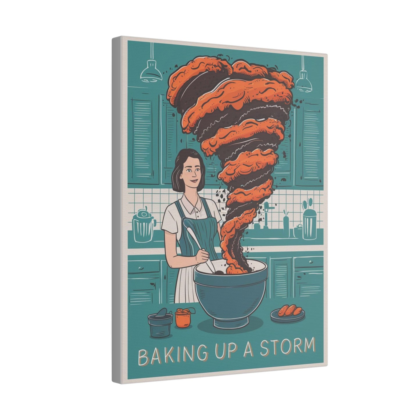 Baking Up A Storm Matte Canvas, Stretched, 0.75"