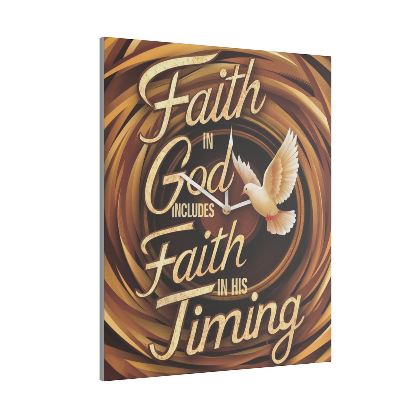 Faith in Timing Matte Canvas, Stretched, 0.75"