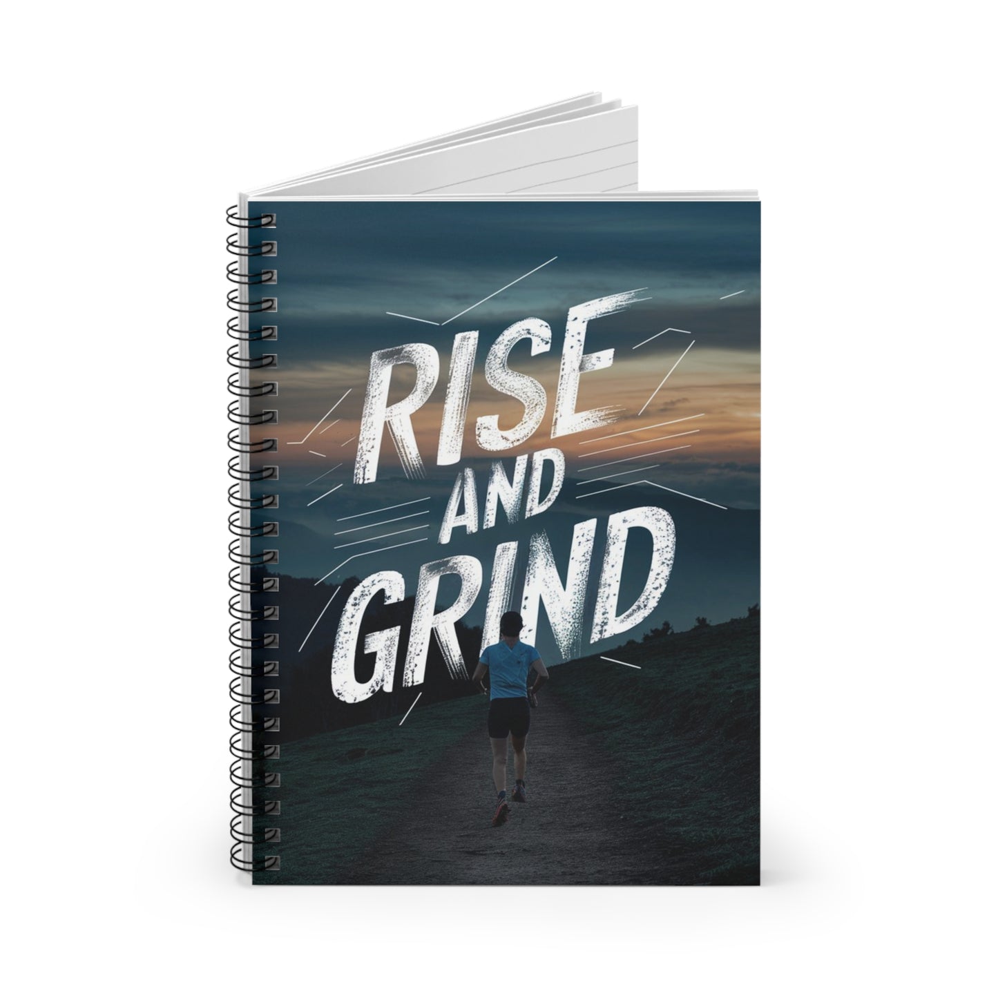 Rise and Grind 2 Spiral Notebook - Ruled Line
