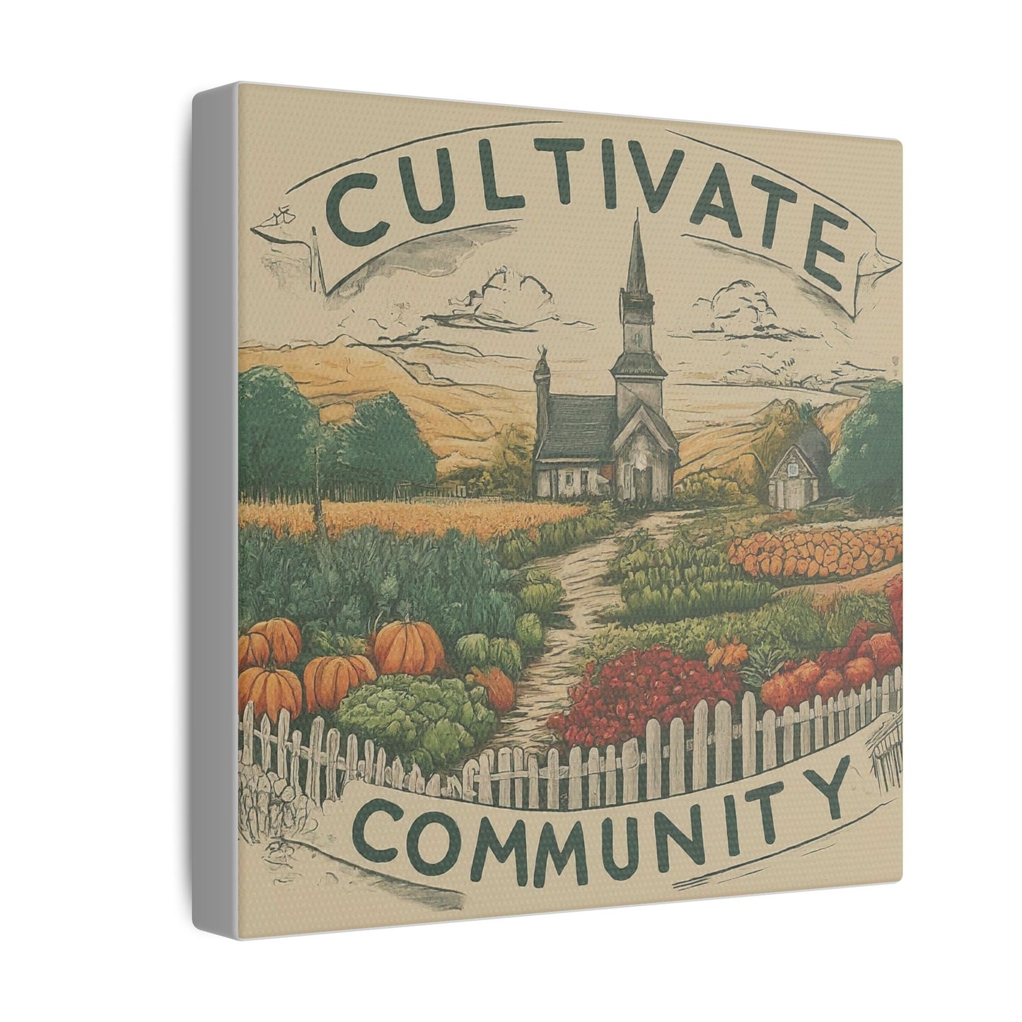 Cultivate Community Matte Canvas, Stretched, 0.75"