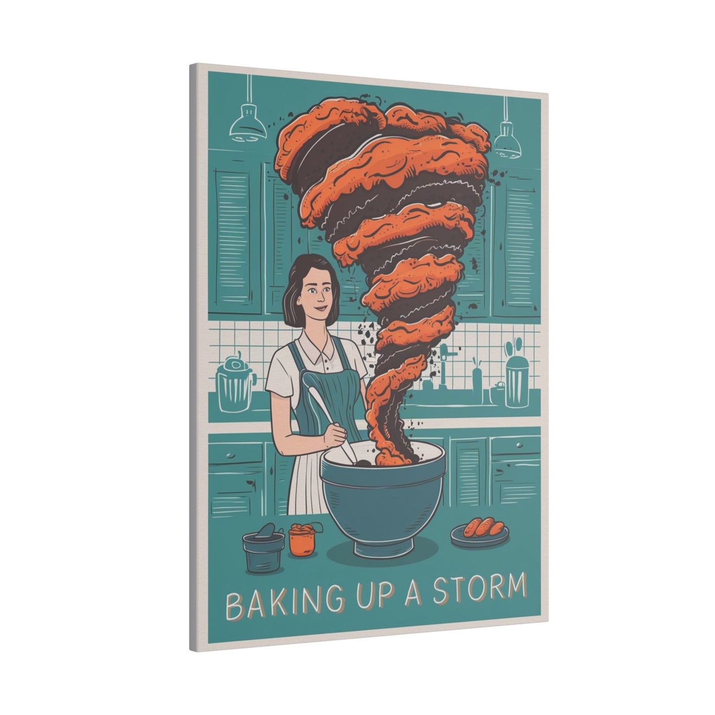 Baking Up A Storm Matte Canvas, Stretched, 0.75"