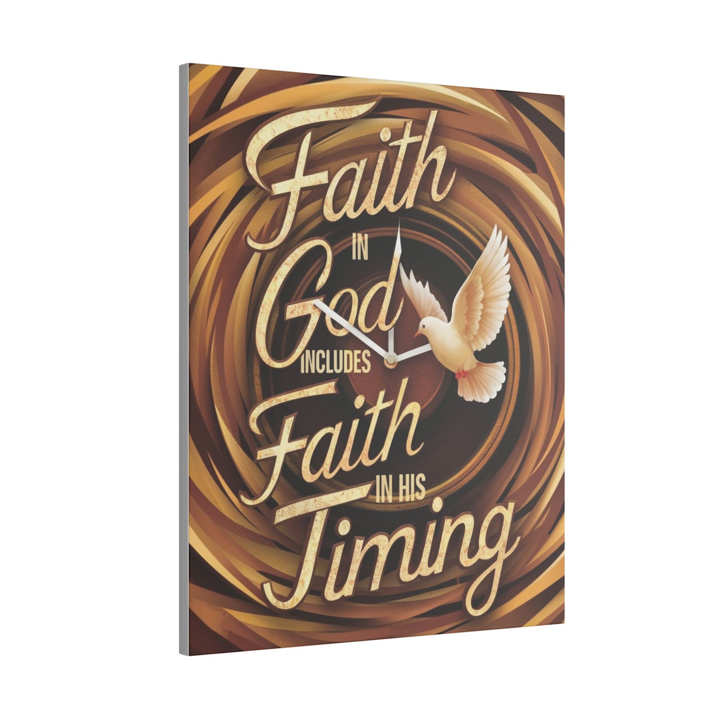 Faith in Timing Matte Canvas, Stretched, 0.75"
