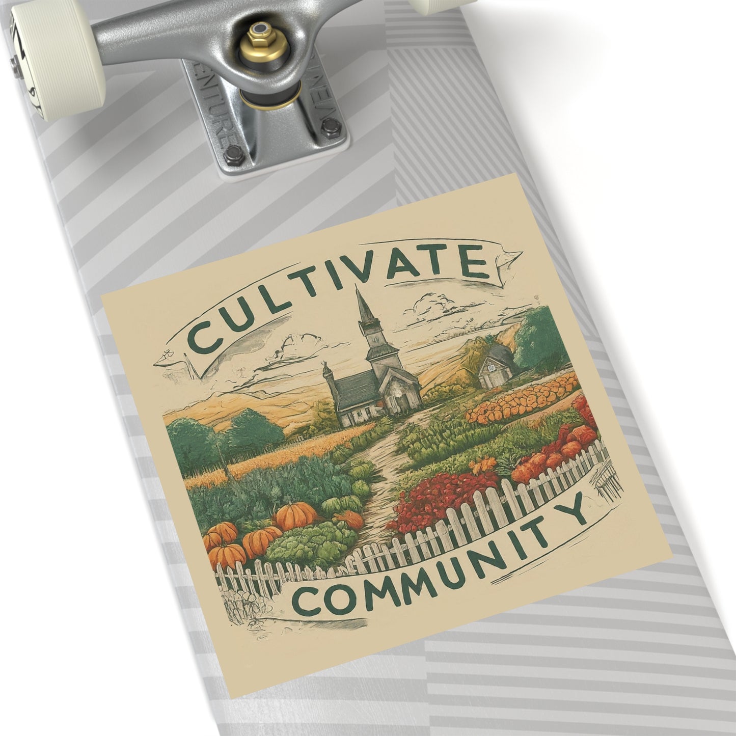 Cultivate Community Square Stickers, Indoor\Outdoor