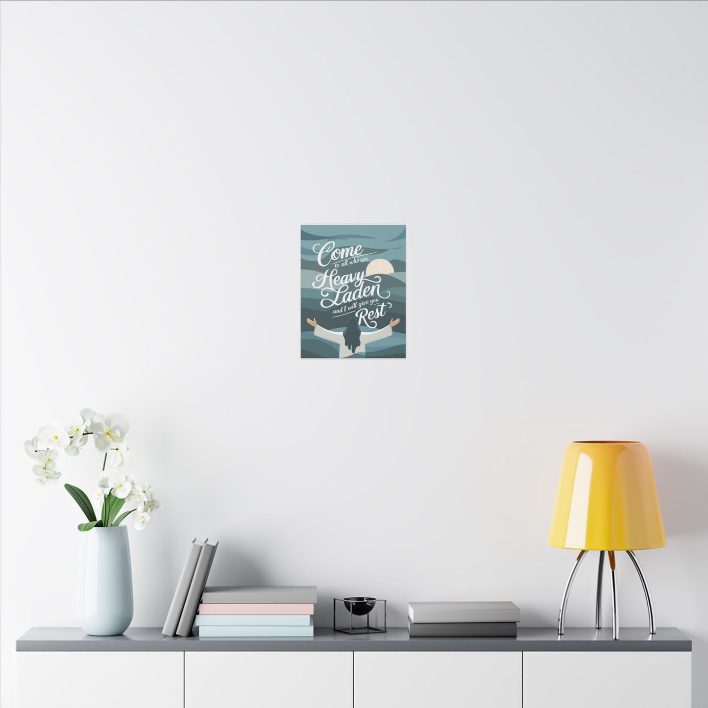 I Will Give You Rest Matte Canvas, Stretched, 0.75"
