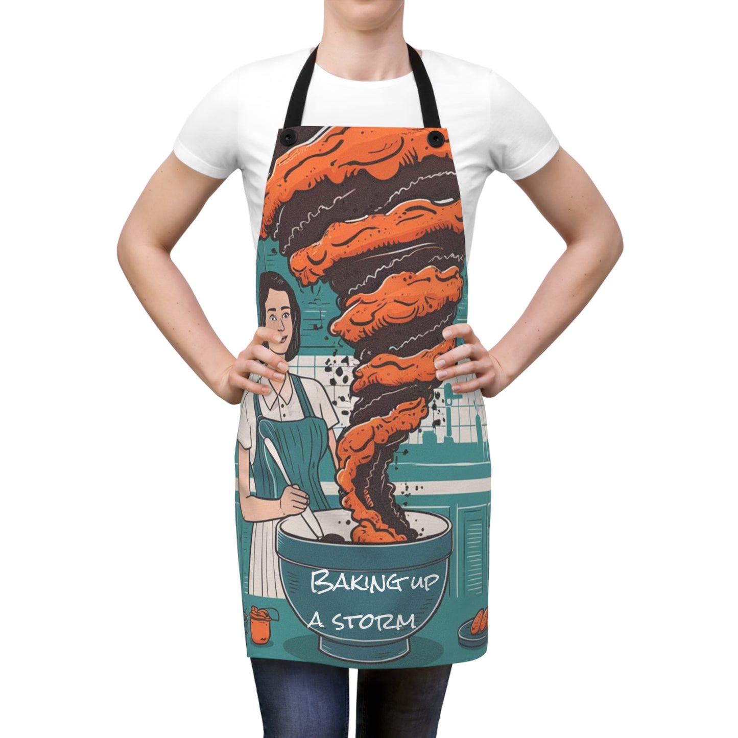 "Baking Up a Storm" Humorous Apron
