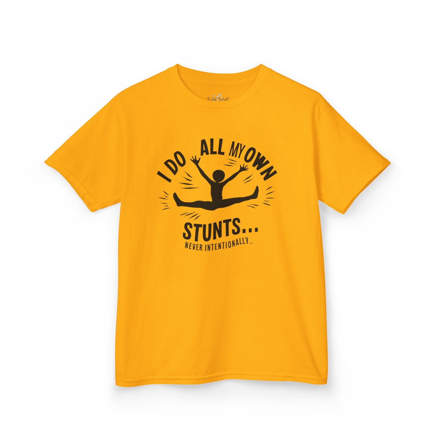 Kids Tee — "I Do All My Own Stunts... Occasionally" Funny Kid T-Shirt