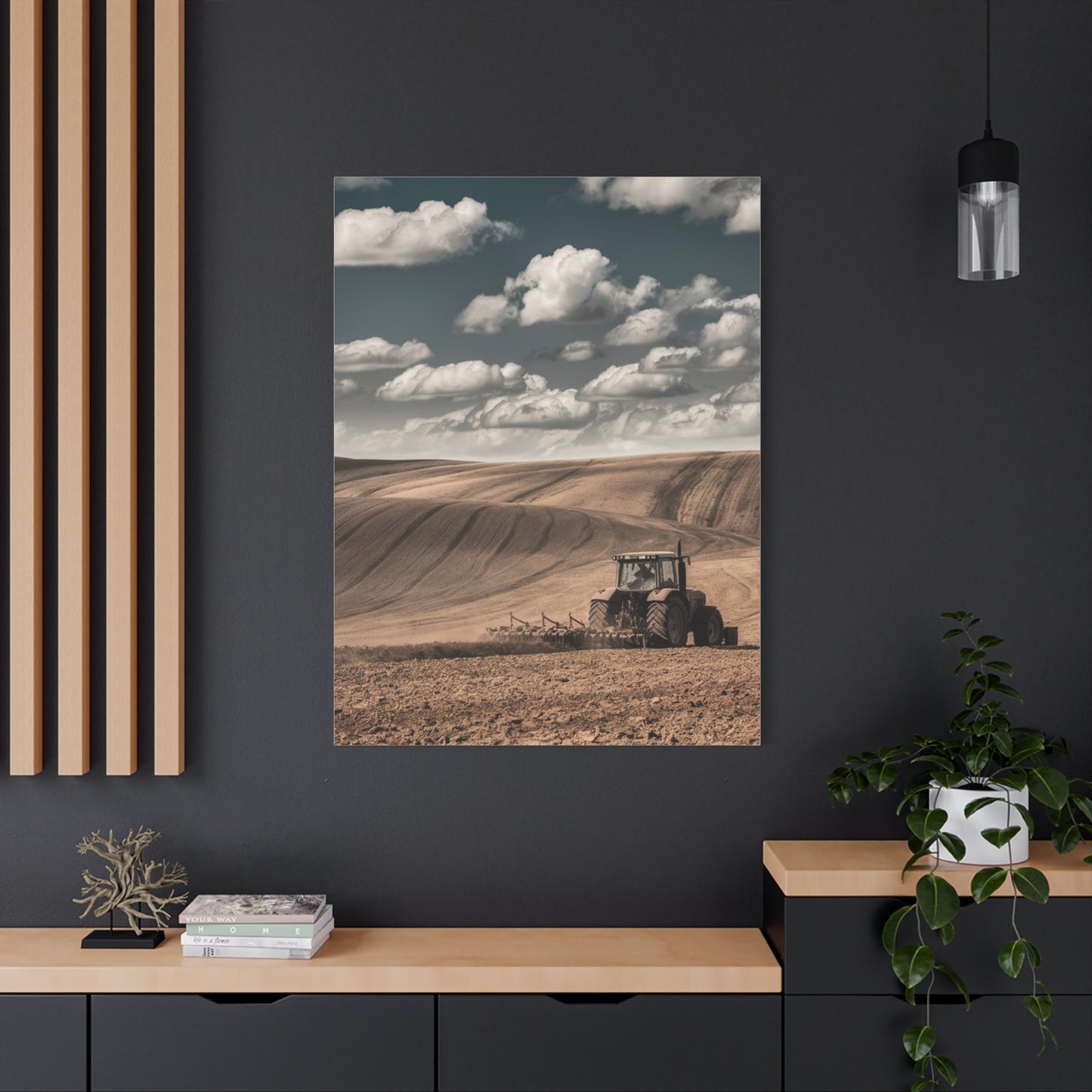Rustic Farm Landscape Canvas Art