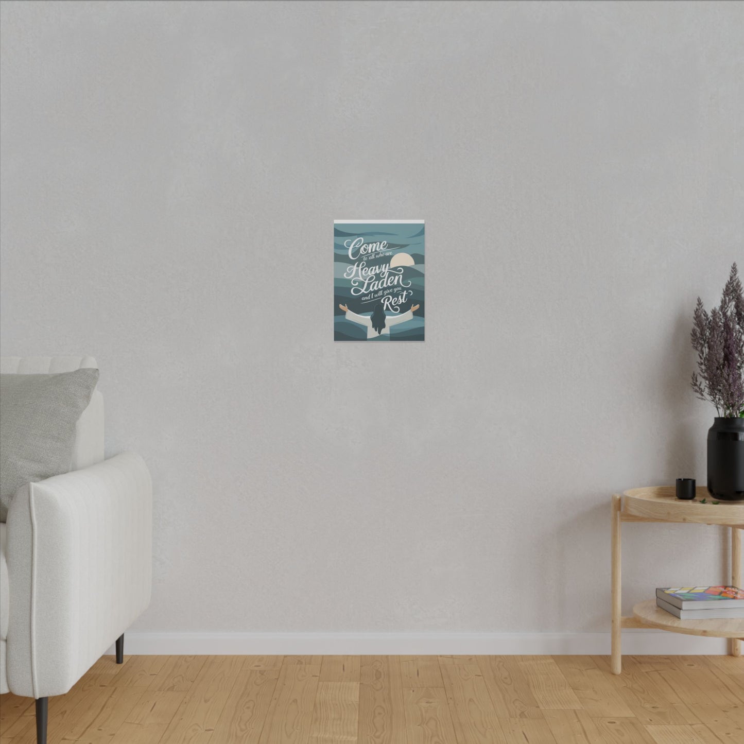 I Will Give You Rest Matte Canvas, Stretched, 0.75"