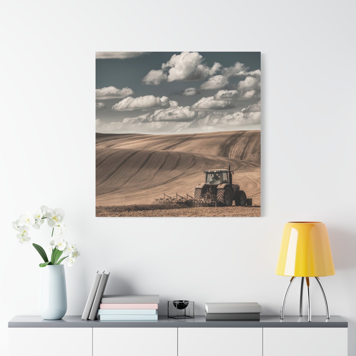 Rustic Farm Landscape Canvas Art