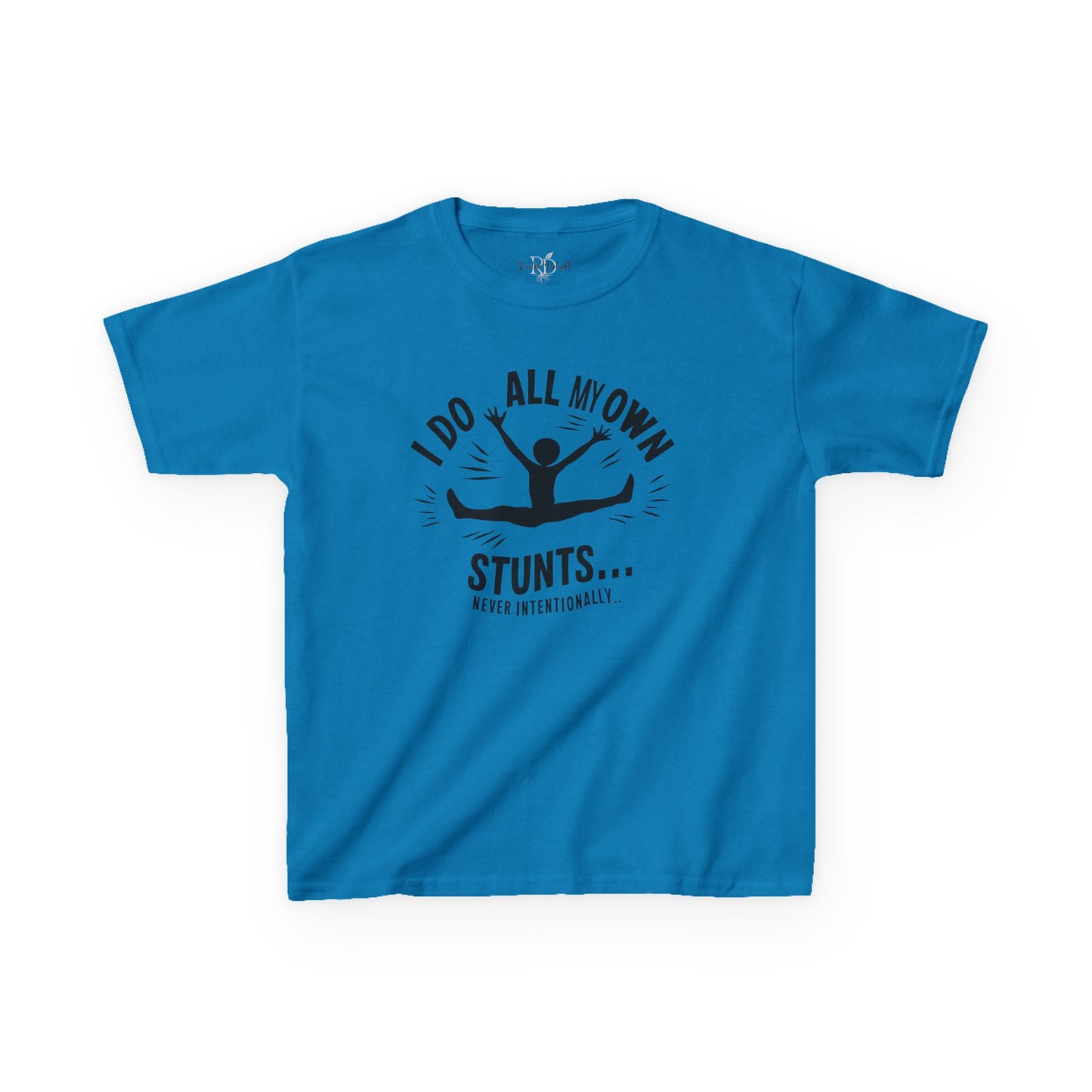 Kids Tee — "I Do All My Own Stunts... Occasionally" Funny Kid T-Shirt
