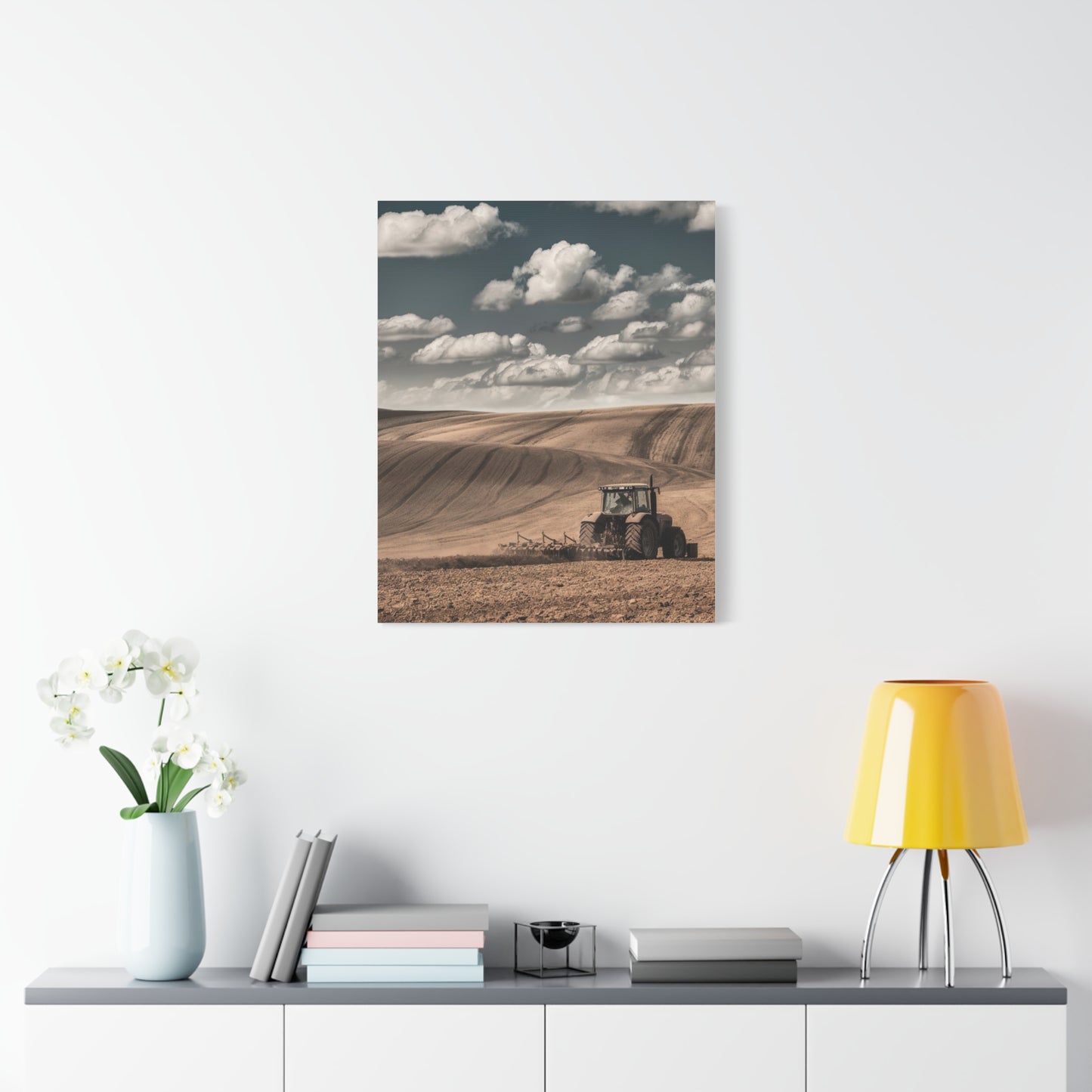 Rustic Farm Landscape Canvas Art