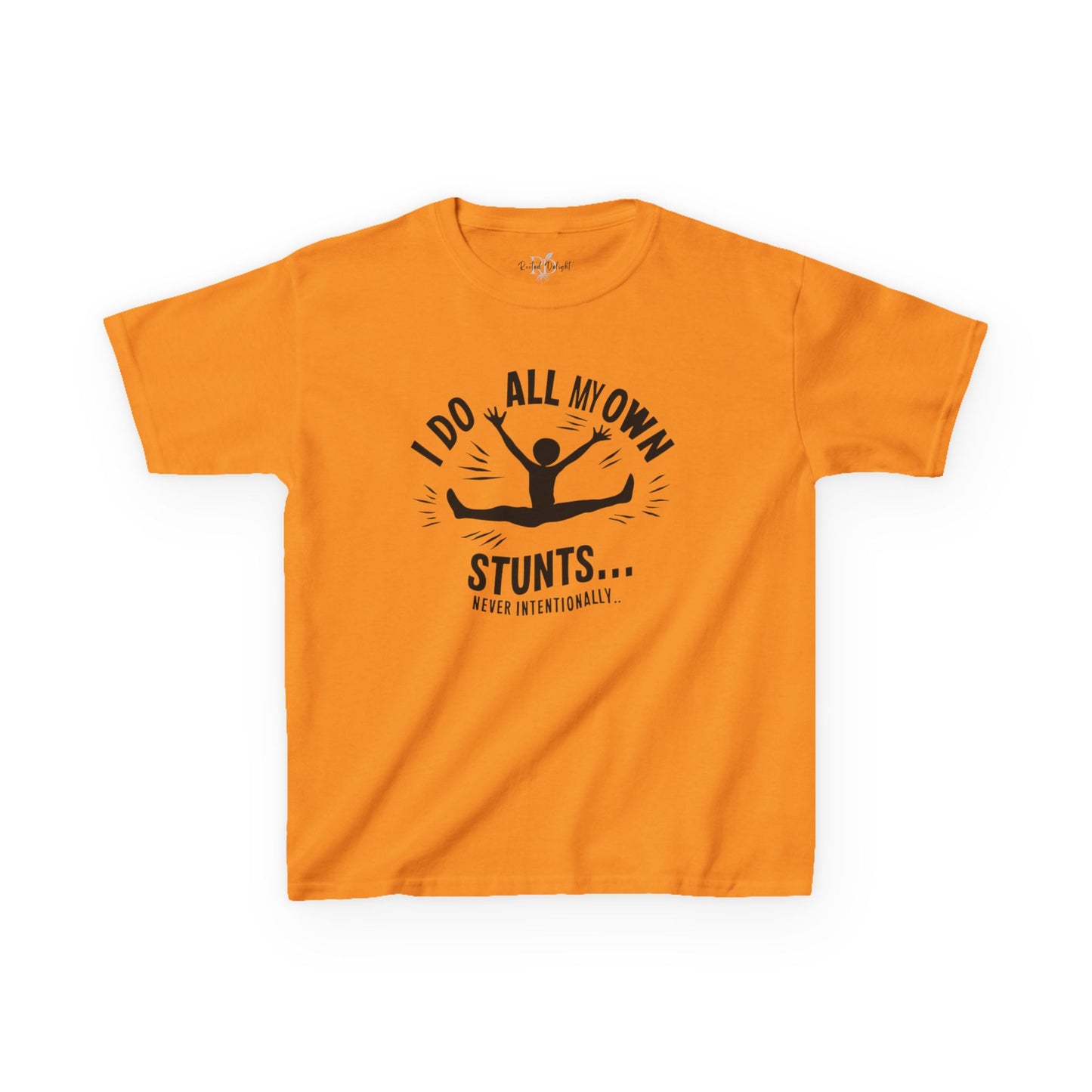 Kids Tee — "I Do All My Own Stunts... Occasionally" Funny Kid T-Shirt