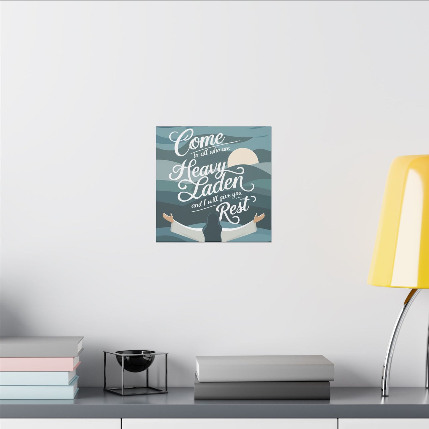 I Will Give You Rest Matte Canvas, Stretched, 0.75"