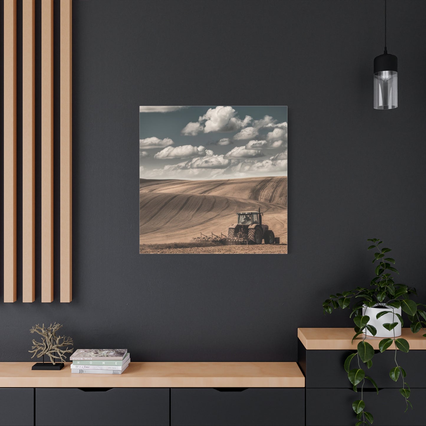 Rustic Farm Landscape Canvas Art