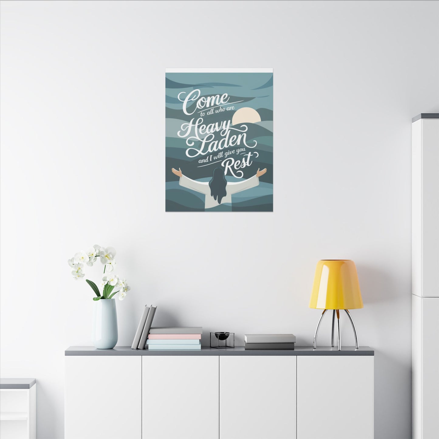 I Will Give You Rest Matte Canvas, Stretched, 0.75"