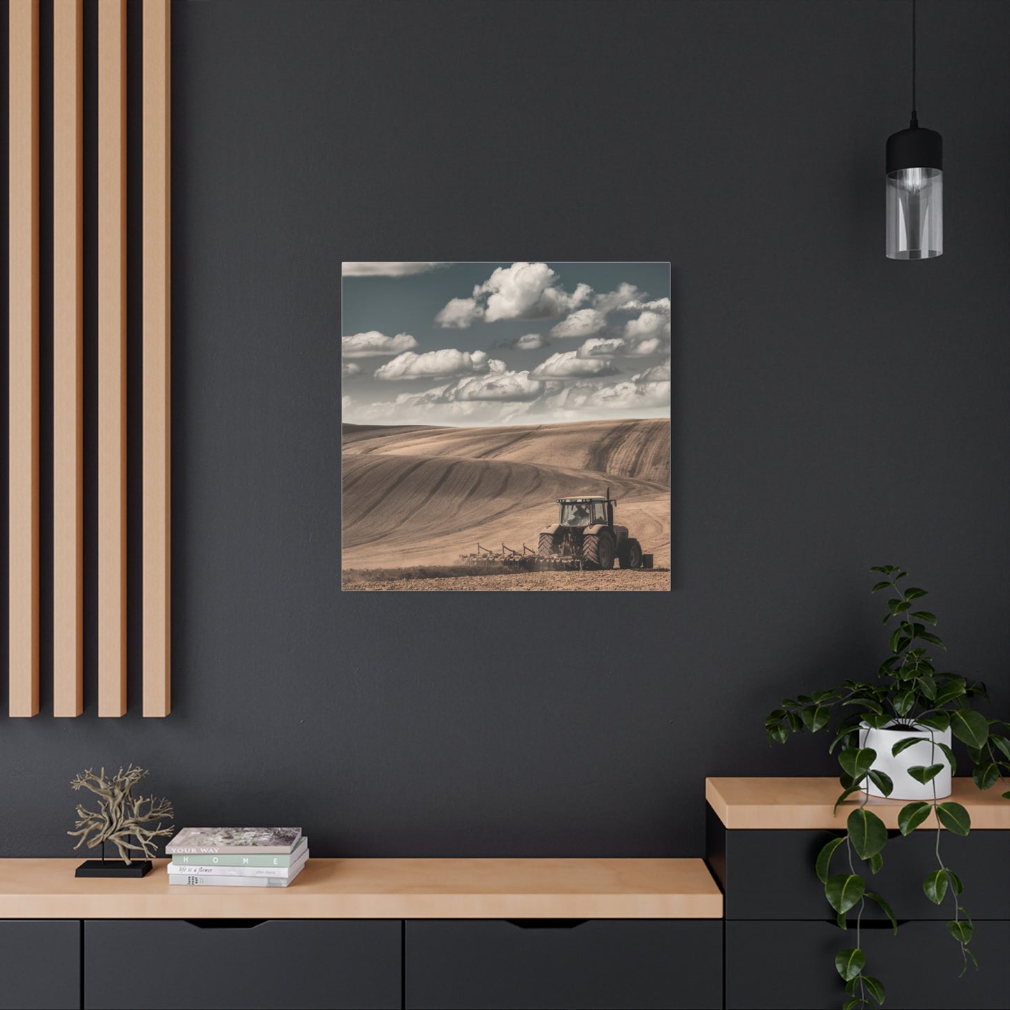 Rustic Farm Landscape Canvas Art