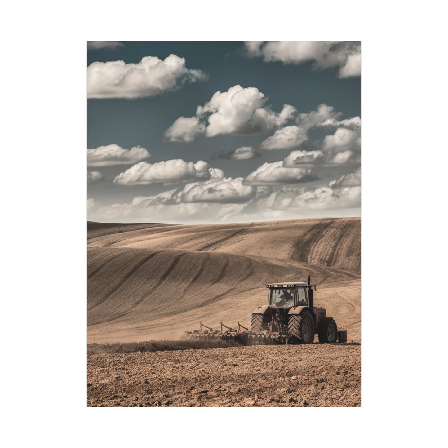 Rustic Farm Landscape Canvas Art