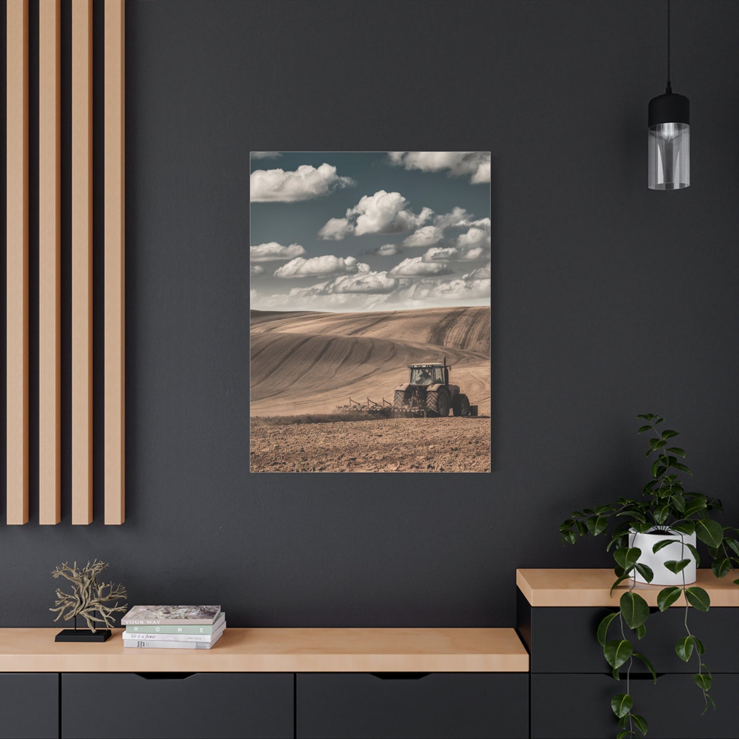 Rustic Farm Landscape Canvas Art