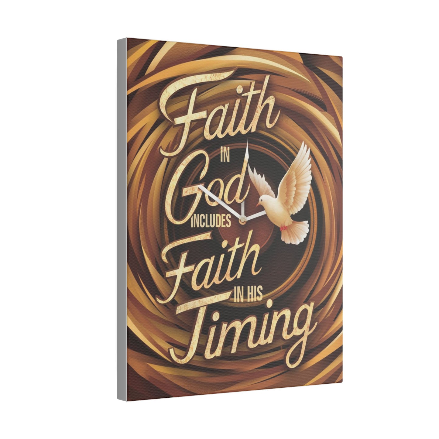 Faith in Timing Matte Canvas, Stretched, 0.75"