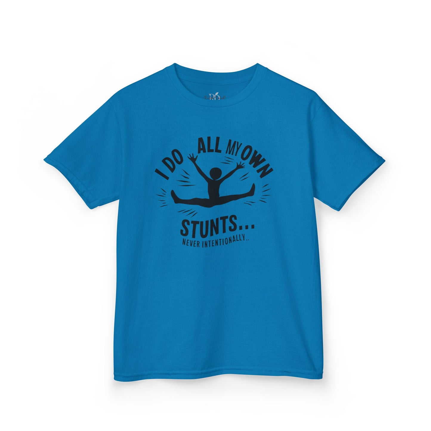 Kids Tee — "I Do All My Own Stunts... Occasionally" Funny Kid T-Shirt
