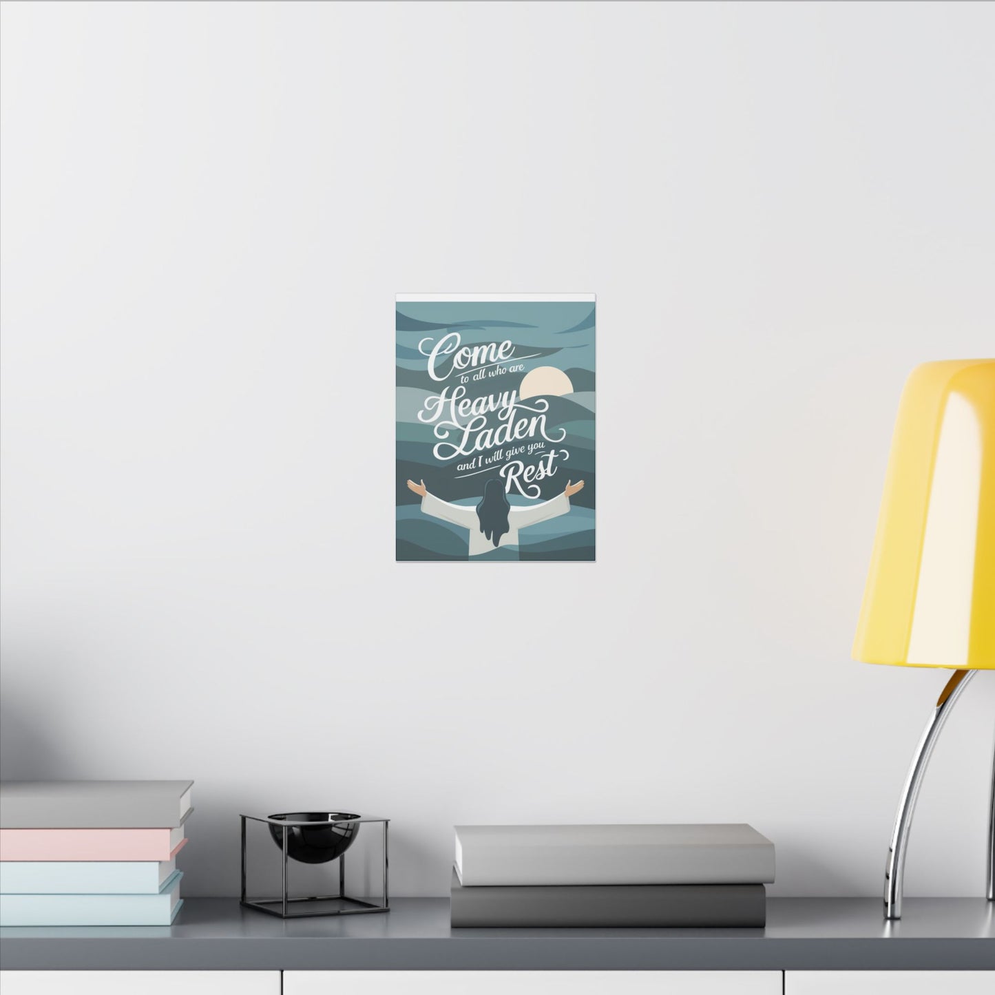 I Will Give You Rest Matte Canvas, Stretched, 0.75"